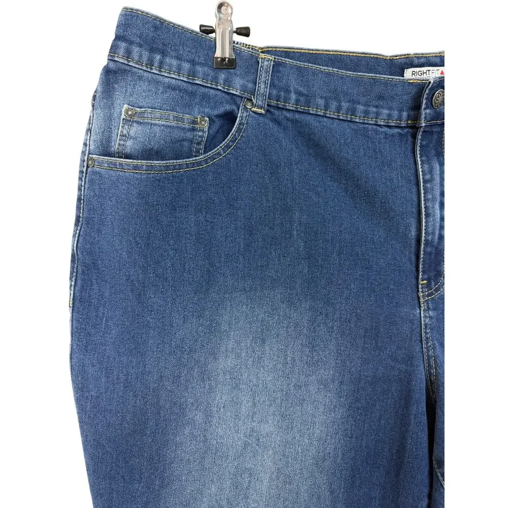 Catherines Right Fit Jeans Plus Sz 20WP Moderately‎ Curvy Cropped